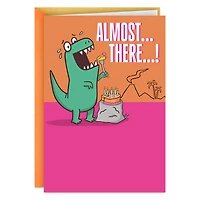 T-Rex Eating Cake Funny Birthday Card for only USD 3.99 | Hallmark