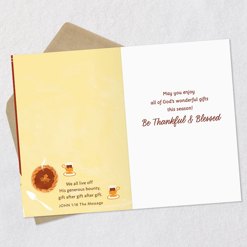 Enjoy God's Wonderful Gifts Religious Thanksgiving Card for only USD 2.00 | Hallmark