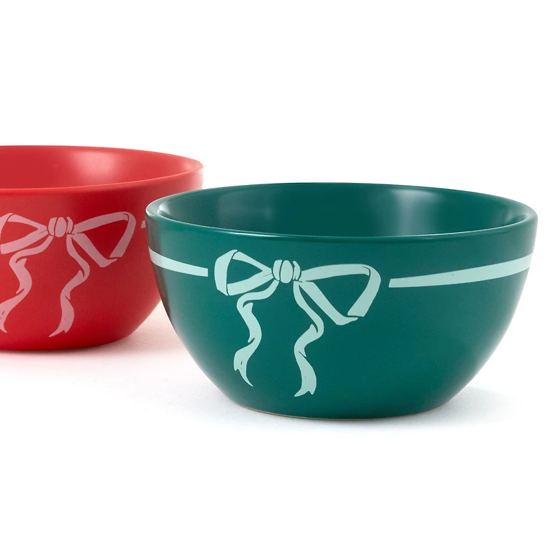 Lacey Chabert Collection Holiday Bow Ceramic Bowls, Set of 3 for only USD 14.49 | Hallmark
