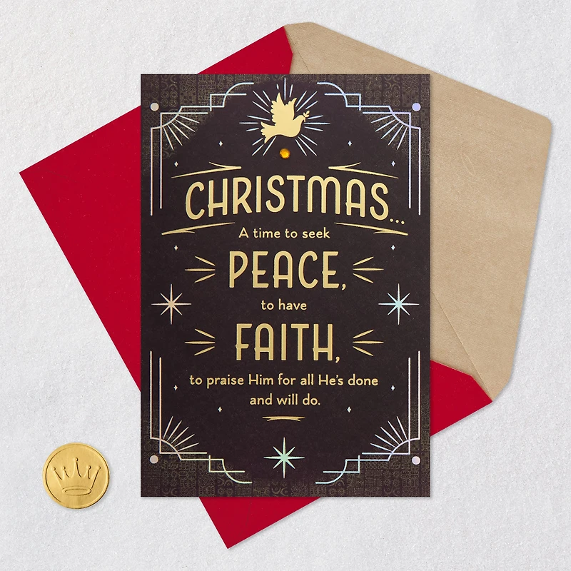 A Time for Peace, Faith and Joy Christmas Card for only USD 5.99 | Hallmark