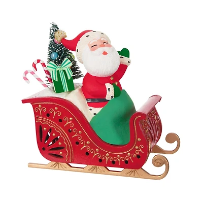 Mini Vintage Santa ShowToppers Musical Tree Topper With Light, 4.26” for only USD 37.99 | Hallmark