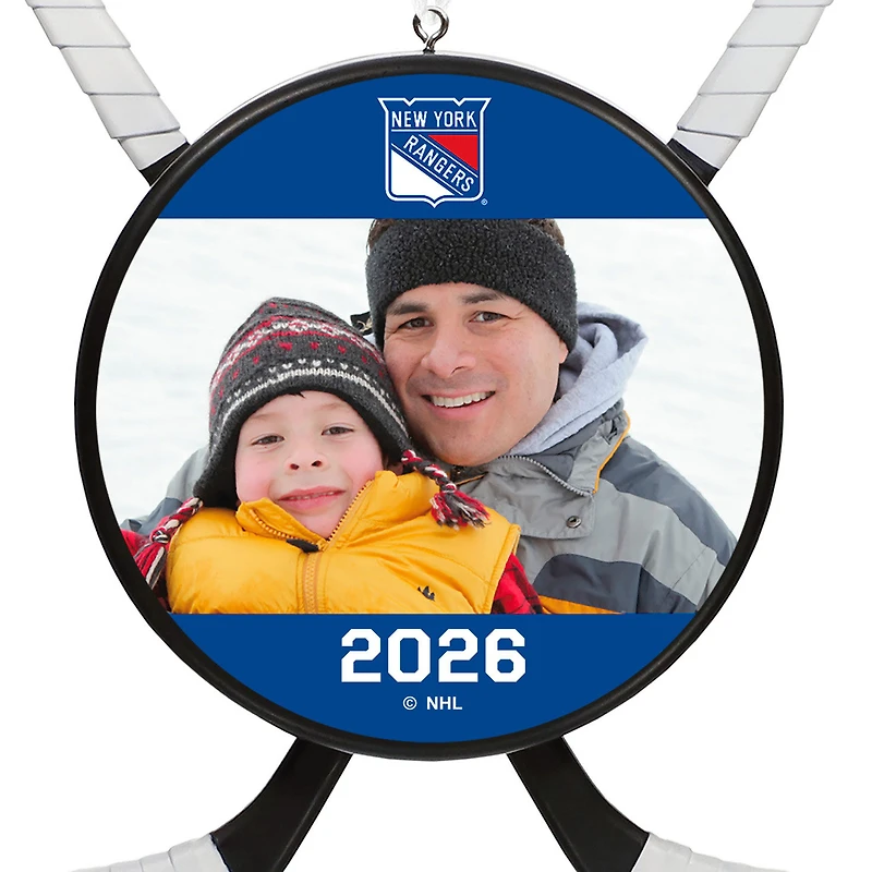 NHL New York Rangers® Hockey Personalized Ornament, Custom Photo and Text for only USD 30.99 | Hallmark