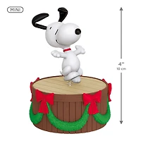 Mini The Peanuts® Gang Dancing Snoopy ShowToppers Musical Tree Topper With Light, 4" for only USD 37.99 | Hallmark
