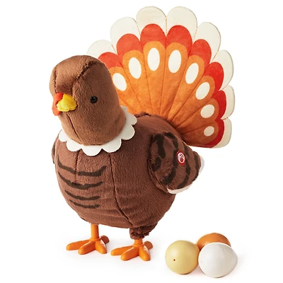 Gobblin' Egg-Laying Turkey Plush With Sound and Motion, 12" for only USD 42.99 | Hallmark