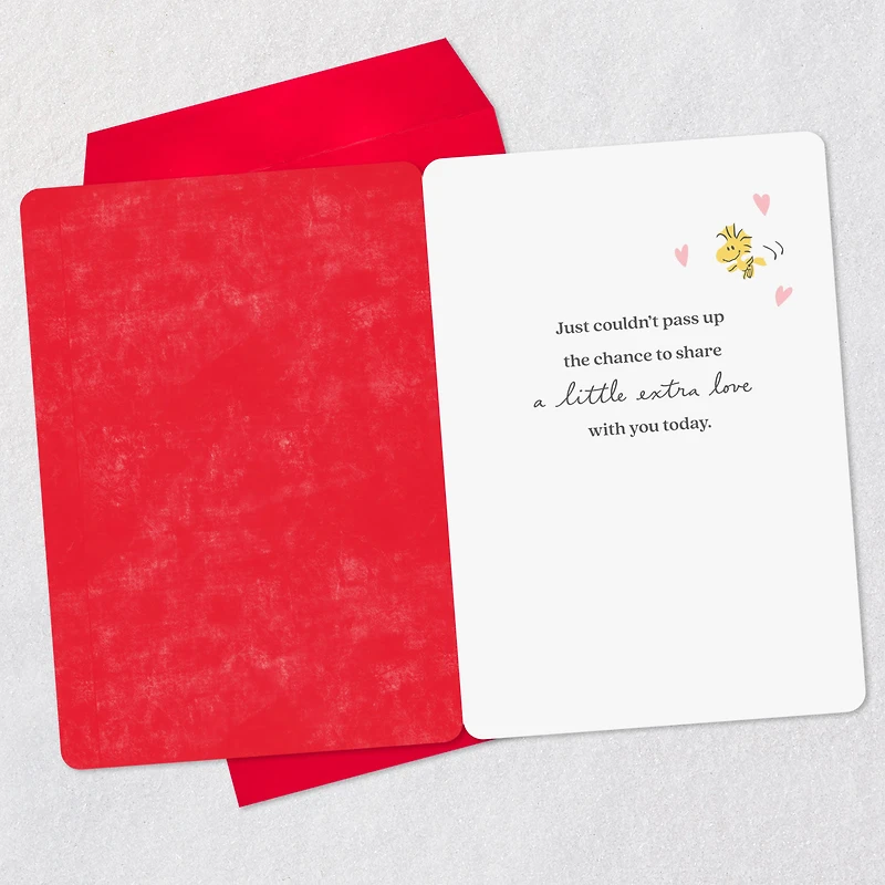 Peanuts® Sharing a Little Extra Love, Snoopy Hug Valentine's Day Card for only USD 5.99 | Hallmark