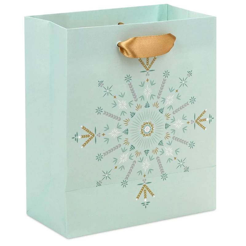 6.5" Sparkly Star on Light Sage Small Holiday Gift Bag for only USD 2.49 | Hallmark