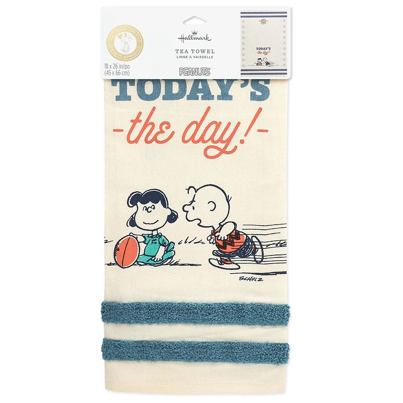 Peanuts® Football Club Charlie Brown and Lucy Tea Towel, 18x26 for only USD 16.99 | Hallmark