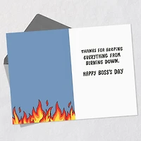 Dumpster Fire Funny Boss's Day Card for only USD 3.69 | Hallmark