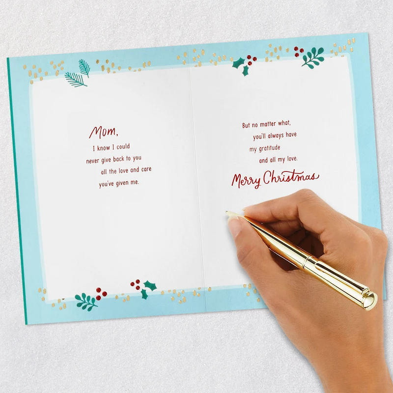 You'll Always Have My Gratitude and Love Christmas Card for Mom From Son for only USD 5.59 | Hallmark