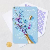 Champagne Bottle and Confetti Streamers Congratulations Card for only USD 2.99 | Hallmark