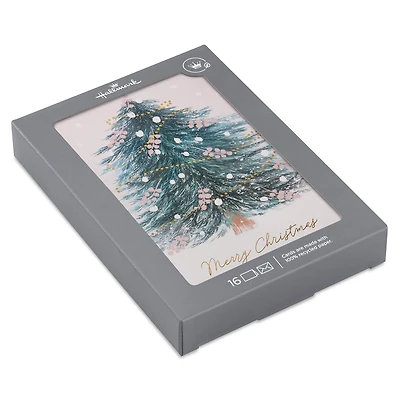 Christmas Tree on Pink Boxed Christmas Cards, Pack of 16 for only USD 12.49 | Hallmark