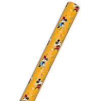 Disney Mickey and Minnie on Yellow Wrapping Paper Roll, 17.5 sq. ft. for only USD 4.99 | Hallmark
