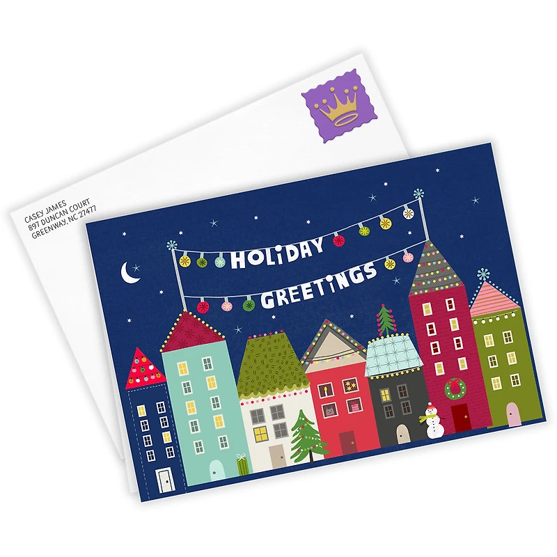 Holiday Village Custom Christmas Card for only USD 4.99 | Hallmark