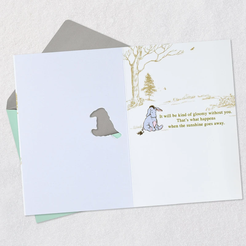 Disney Winnie the Pooh Gloomy Without You Goodbye Card for only USD 5.59 | Hallmark