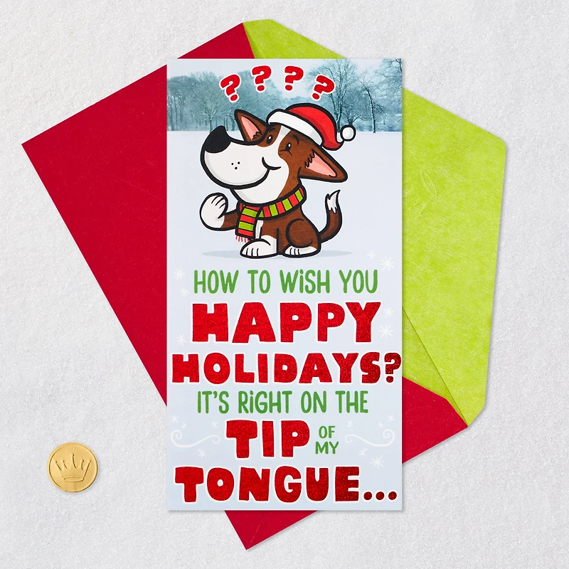 On the Tip of My Tongue Pop-Up Money Holder Christmas Card for only USD 5.59 | Hallmark