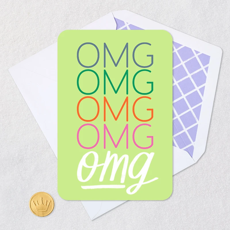 OMG Congratulations Card for only USD 2.99 | Hallmark