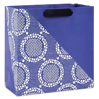13" Blue Diagonal and Lace Large Gift Bag for only USD 4.99 | Hallmark