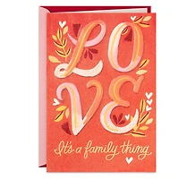 Love Is a Family Thing Valentine's Day Card for only USD 4.99 | Hallmark
