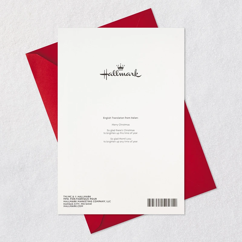 You Brighten the Year Italian-Language Christmas Card for only USD 4.59 | Hallmark