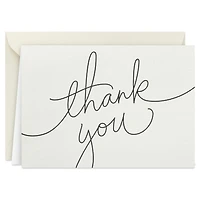 Black Script on Ivory Blank Thank You Notes, Pack of 40 for only USD 14.99 | Hallmark