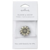 Bloom and Grow Flower Antiqued Metal Pocket Token for only USD 9.99 | Hallmark