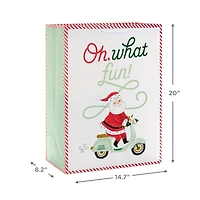 20" Oh What Fun Santa Jumbo Christmas Gift Bag for only USD 5.99 | Hallmark