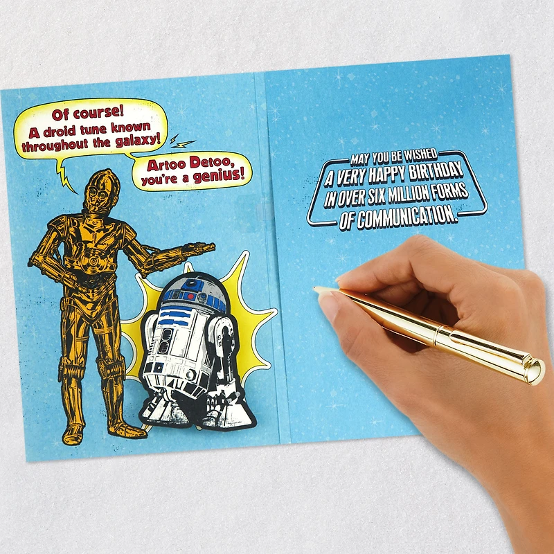 Star Wars™ R2-D2™ and C-3PO™ Droid Tune Funny Musical Birthday Card for only USD 7.59 | Hallmark