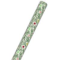 Pine Branches and Polka Dots on Cream Holiday Wrapping Paper Roll, 35 sq. ft. for only USD 4.99 | Hallmark