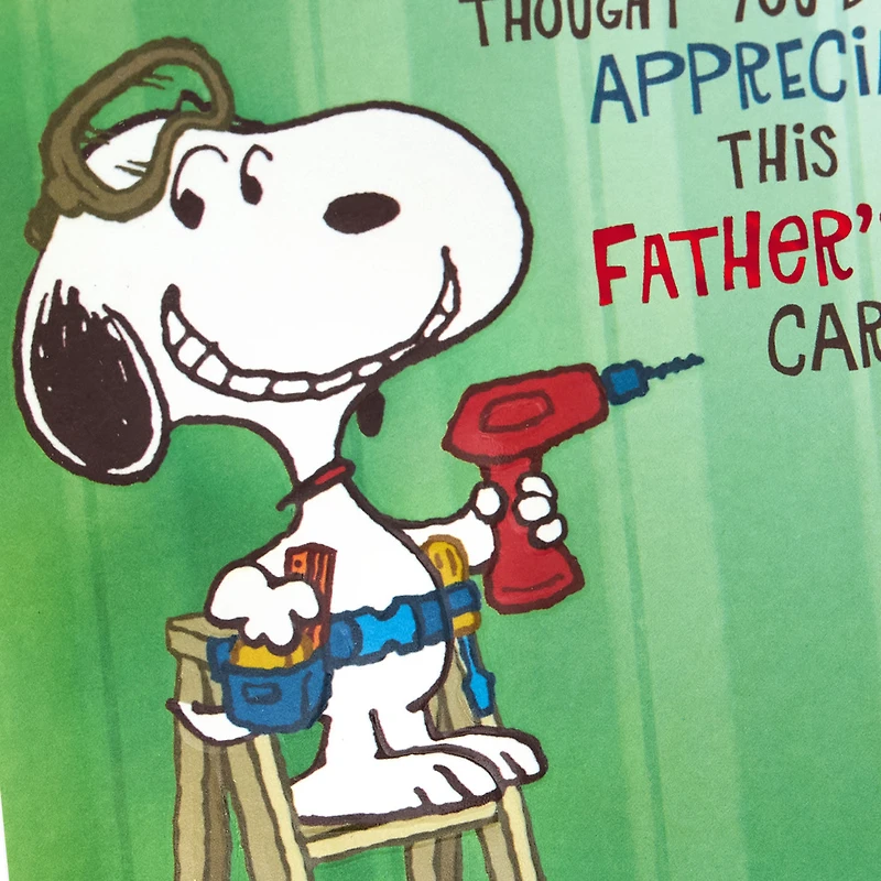 Peanuts® Snoopy Fixer-Upper Funny Father's Day Card for only USD 4.99 | Hallmark