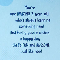 Disney Mickey Mouse and Pluto Third Birthday Card for Kid With Sticker for only USD 6.99 | Hallmark