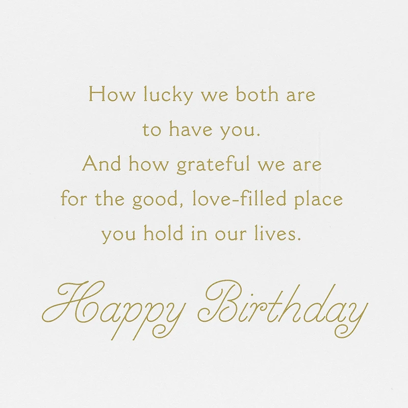 We're Lucky to Have You Birthday Card for Mom From Both for only USD 7.59 | Hallmark