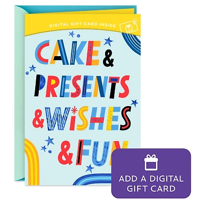 All the Things, All for You Gift Card Greeting Birthday Card for Kids for only USD 4.99 | Hallmark