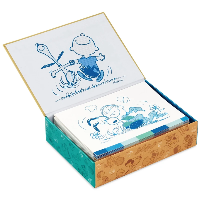 Peanuts® 75th Anniversary Classic Sketches Assorted Blank Note Cards, Pack of 24 for only USD 15.99 | Hallmark