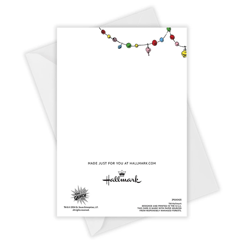 Dr. Seuss's How the Grinch Stole Christmas!™ Grinch Face Custom Christmas Card for only USD 4.99 | Hallmark