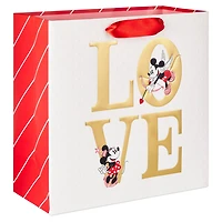 10.4" Disney Mickey and Minnie Love Large Square Gift Bag for only USD 7.99 | Hallmark