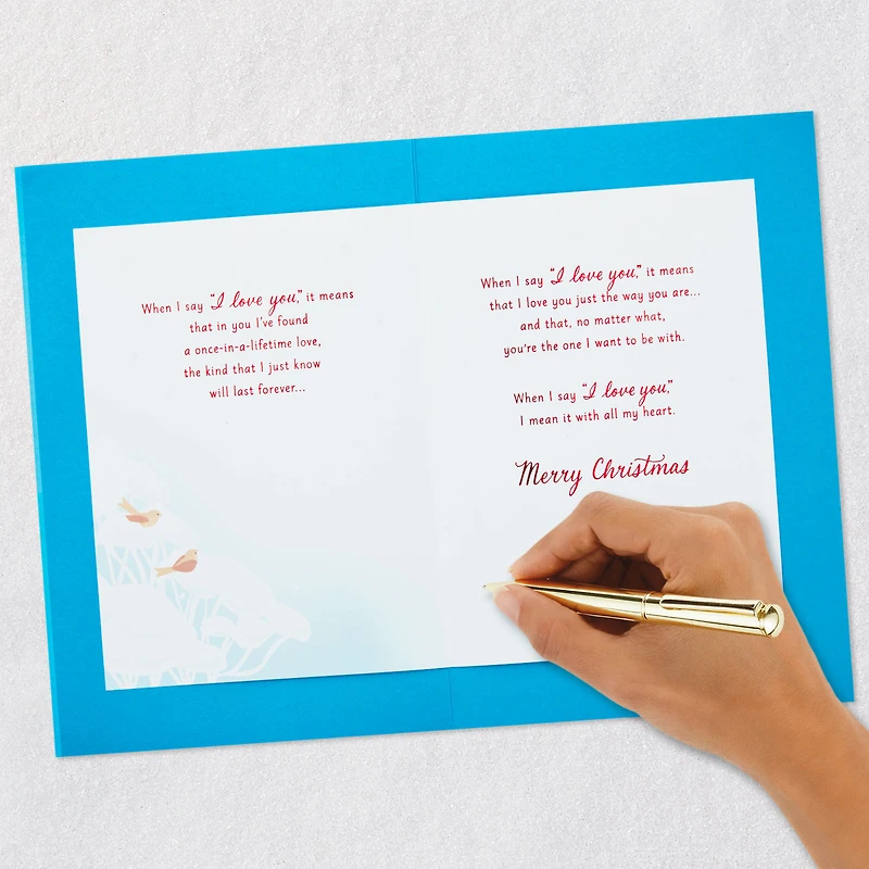 I Love You With All My Heart Romantic Christmas Card for only USD 7.59 | Hallmark