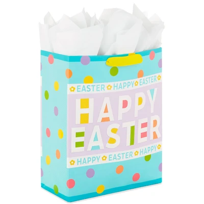 15.5" Polka Dots Extra-Large Easter Gift Bag With Tissue for only USD 7.79 | Hallmark