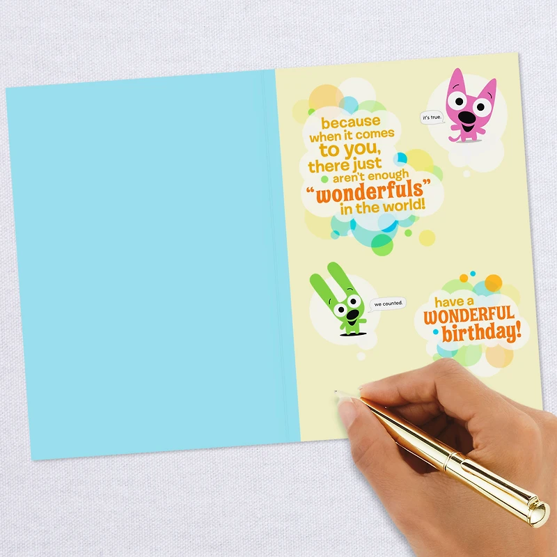 hoops&yoyo™ You are Wonderful Birthday Card With Sound for only USD 5.99 | Hallmark