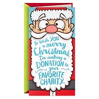 Making a Donation Santa Funny Pop-Up Money Holder Christmas Card for only USD 4.99 | Hallmark