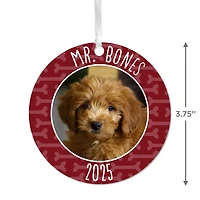 Pet Round Metal Personalized Ornament, Custom Photo and Text for only USD 17.99 | Hallmark
