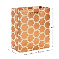 6.5" Copper Hexagons Small Gift Bag for only USD 2.49 | Hallmark