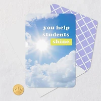 You Help Students Shine Thank You Card for only USD 2.99 | Hallmark