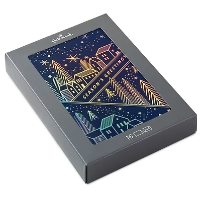 Sparkling Homes at Night Boxed Christmas Cards, Pack of 16 for only USD 12.49 | Hallmark