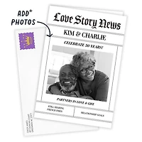 Love Story News Custom Anniversary Card for only USD 4.99 | Hallmark