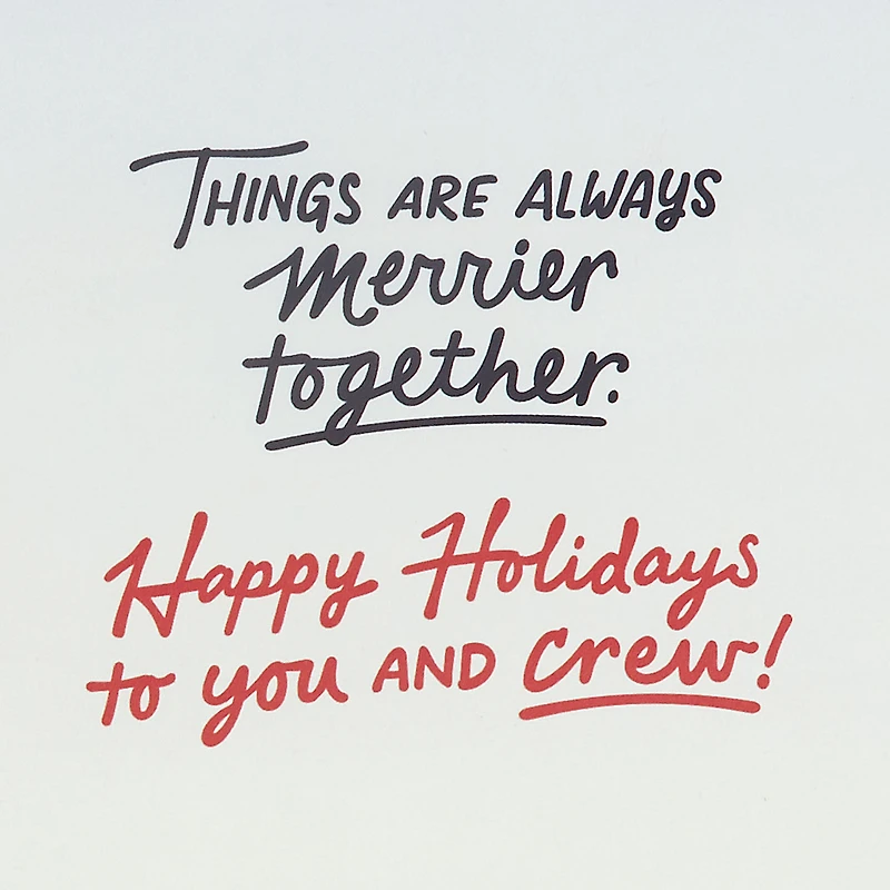 Merrier Together Funny Musical Christmas Card for All for only USD 6.59 | Hallmark