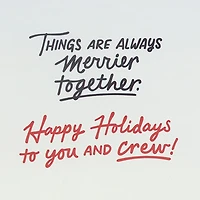 Merrier Together Funny Musical Christmas Card for All for only USD 6.59 | Hallmark