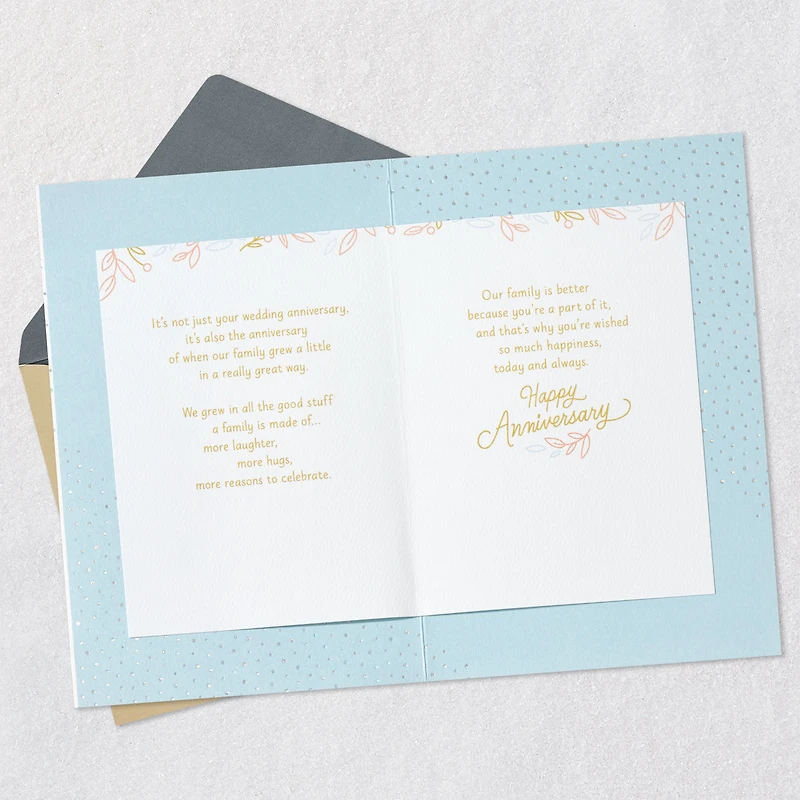 Our Family Is Better Because of You Anniversary Card for Daughter and Spouse for only USD 6.99 | Hallmark