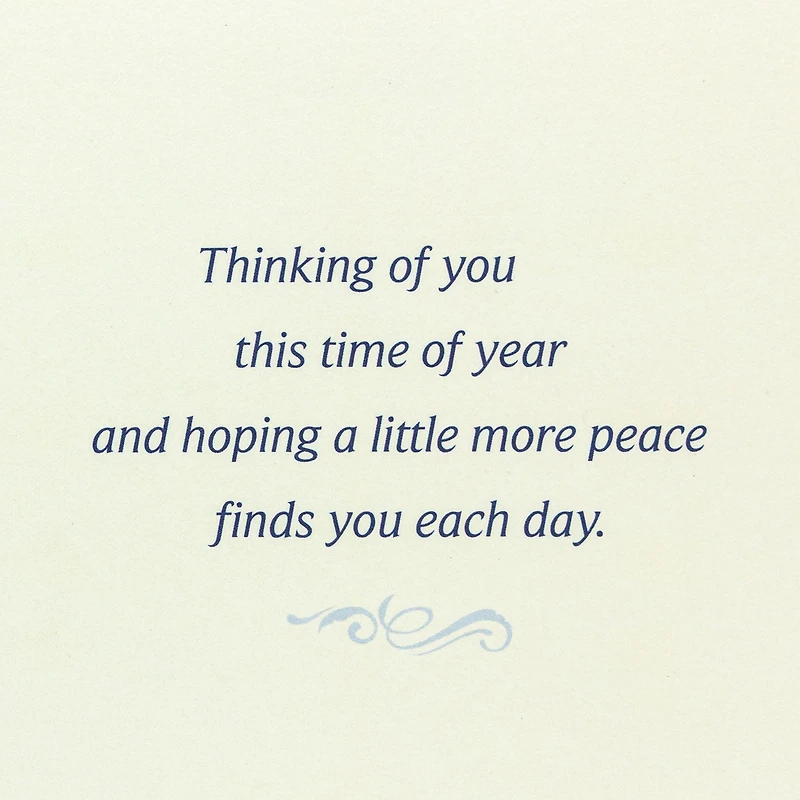 The Caring Thoughts Have Never Stopped Sympathy Card for Anniversary of Death for only USD 4.99 | Hallmark