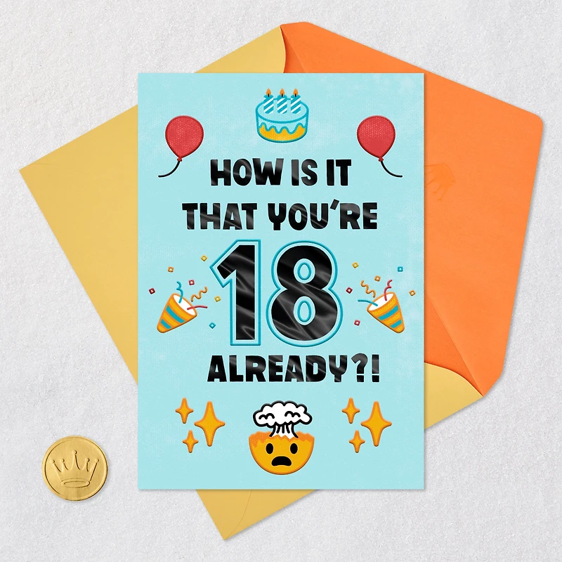 18 Already Mind Blown 18th Birthday Card for only USD 3.99 | Hallmark