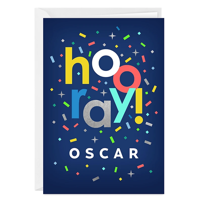 Personalized Hooray Celebration Card for only USD 4.99 | Hallmark